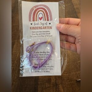 Purple Kindergarten Bracelet Set